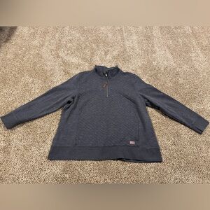 L.L. Bean Women’s Quilted Half-Zip Pullover Sweater - Gray